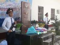 В Сарыагашском районе почтили память погибших сотрудников полиции